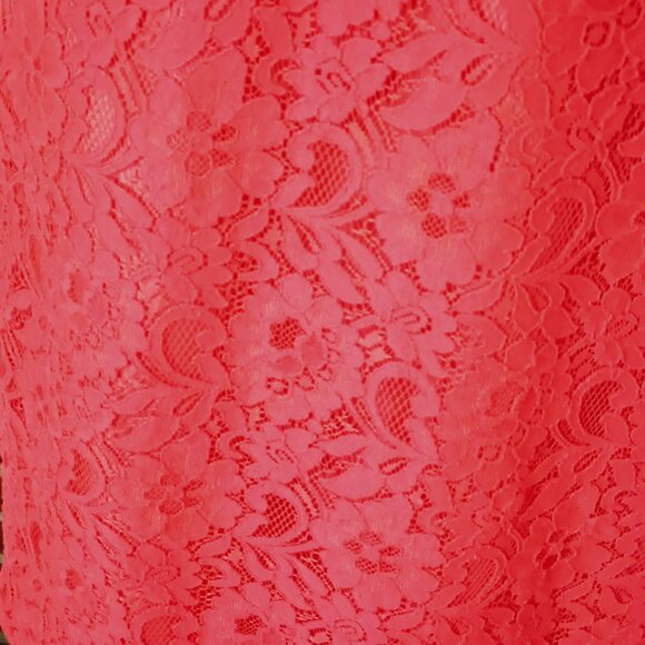 J.Crew Floral Lace Sheath Dress 0 Orange Sleeveless Keyhole Back Fully Lined - Picture 7 of 9